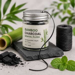 Home bamboo charcoal dental floss