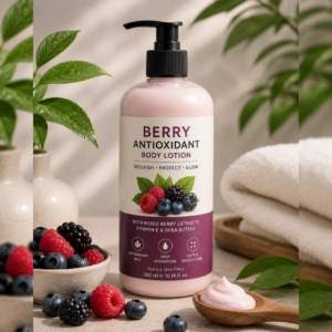 Home berry antioxidant body lotion