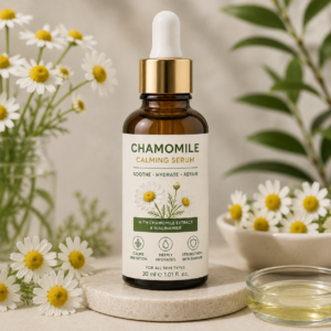 Home chamomile calming serum