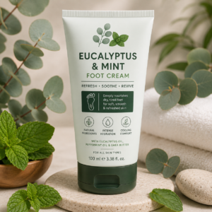 Home eucalyptus mint foot cream