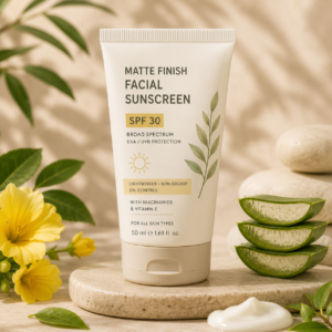 matte finish facial sunscreen